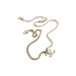 Elegant Crystal-Embellished Chain Necklace